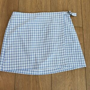 Blue Gingham Skirt
